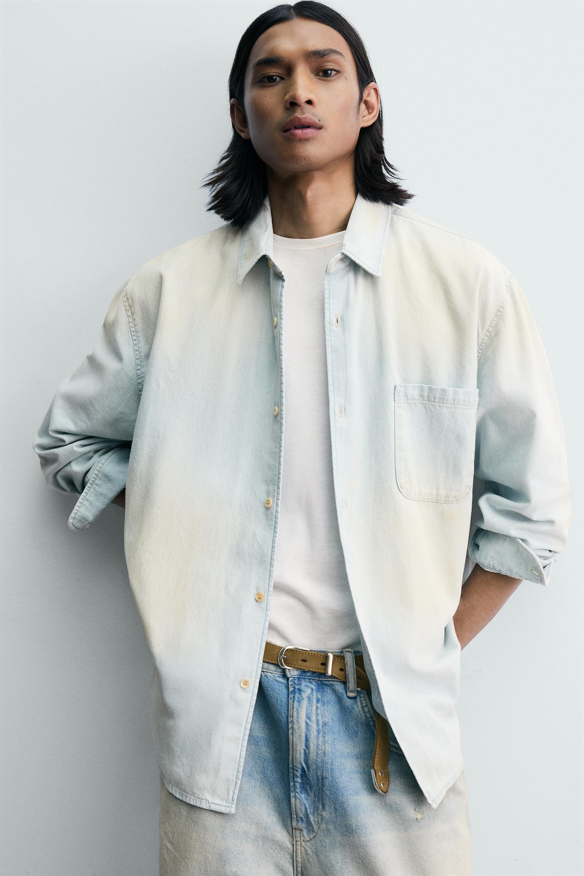 VINTAGE WASH DENIM SHIRT