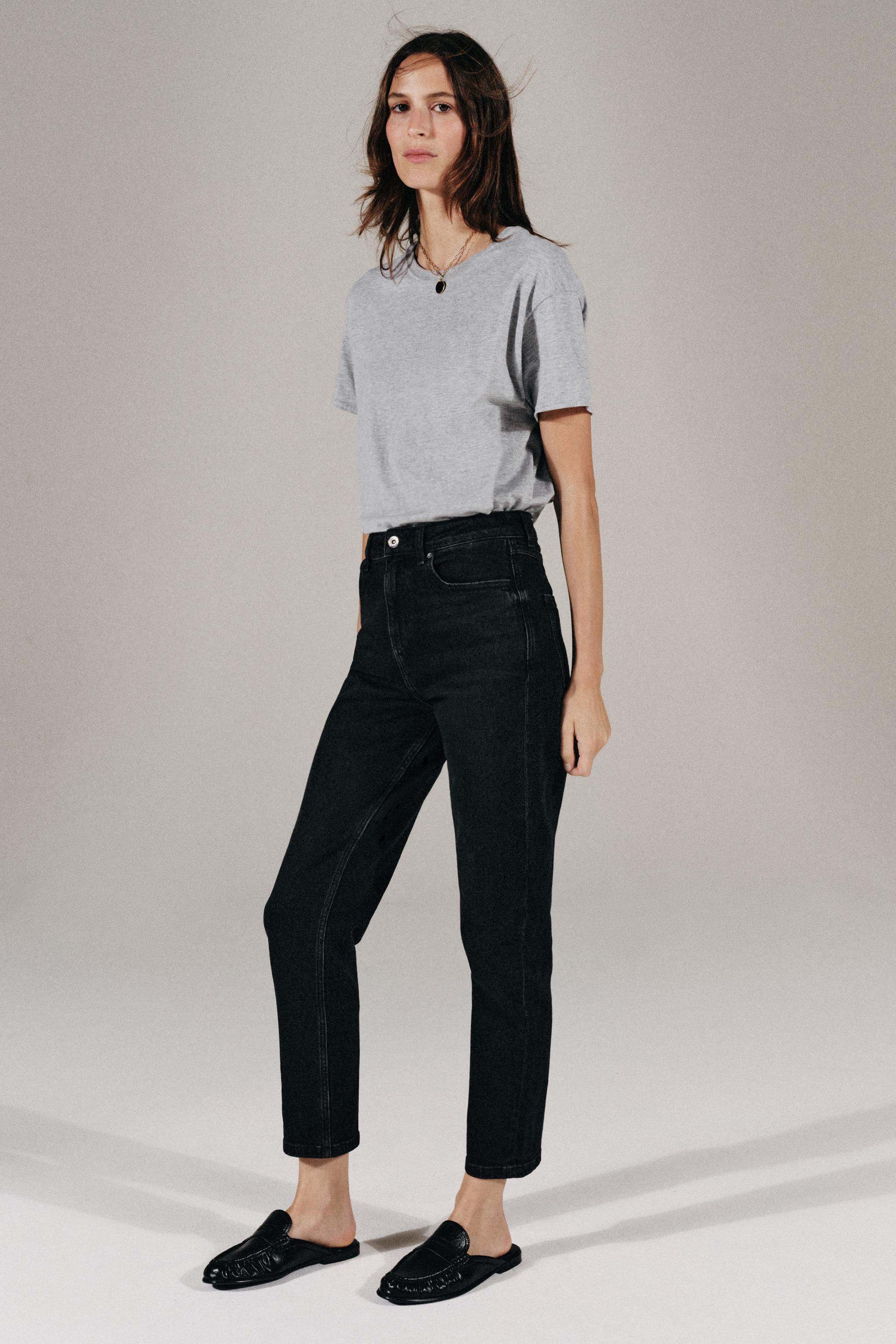 Zara BİSİKLET YAKA T-SHIRT görsel 6