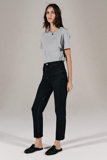 CAMISETA CUELLO REDONDO - Gris vigoré de Zara