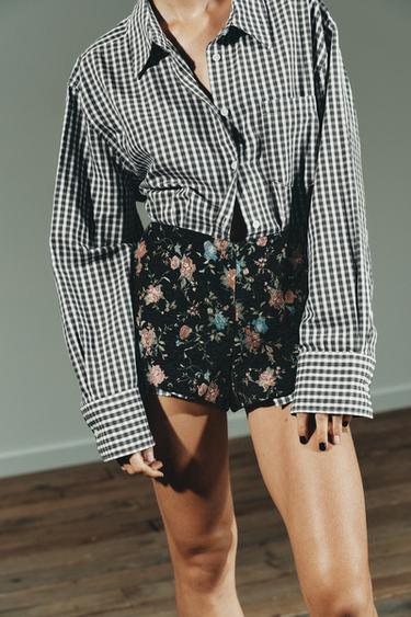 CHEMISE OXFORD À CARREAUX - Bleu / Blanc de Zara - Image 2
