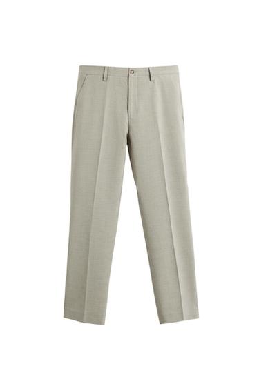 PANTALÓN TRAJE ESTRUCTURA - Grisáceo de Zara