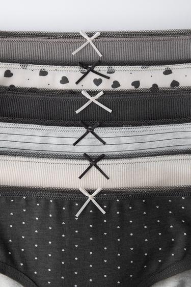 2-6 YEARS / SIX-PACK OF PRINTED BRIEFS - Black by Zara - Image 1