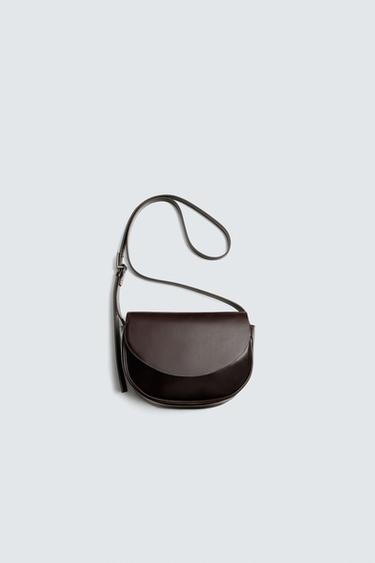 BANDOLERA PIEL - Marrón de Zara