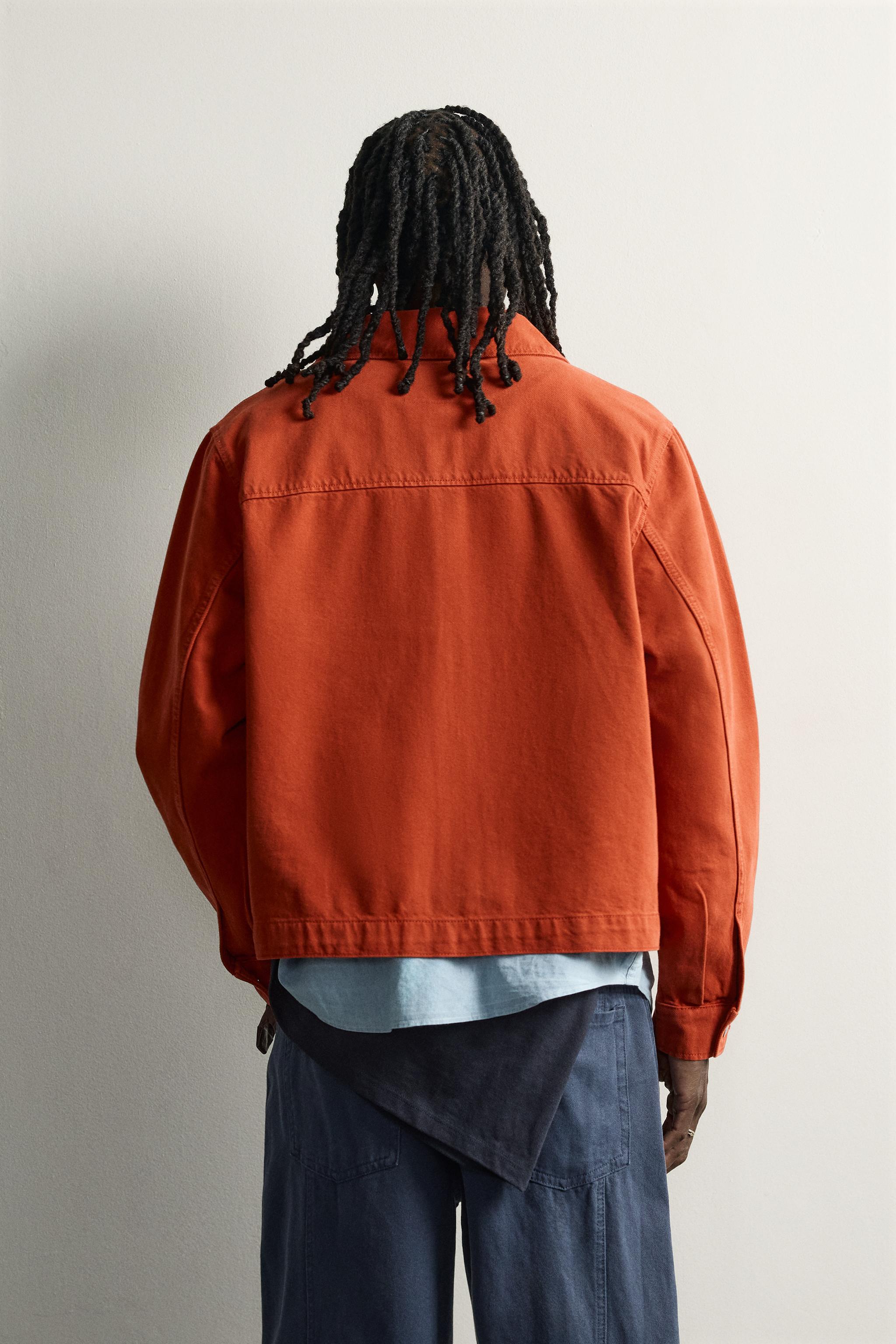 Мужские куртки Zara EMBROIDERED PATCH RELAXED FIT JACKET — фото 3