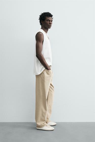 LIGHTWEIGHT RELAXED FIT TANK TOP - White by Zara - Image 3