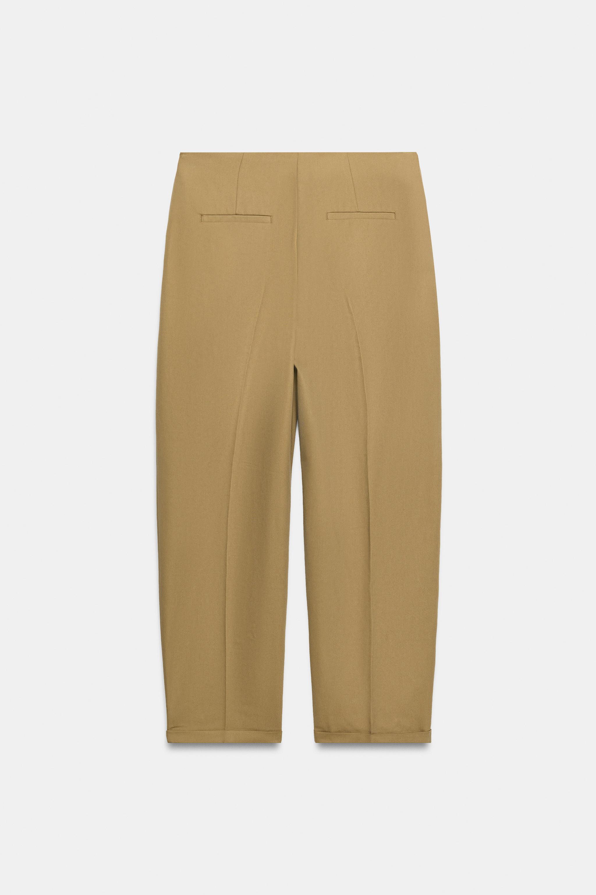 PANTALON TAILLE HAUTE PLIS ZW COLLECTION