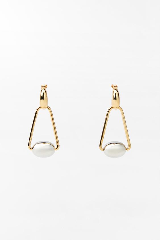 TUBULAR HOOP EARRINGS - Gold / Silver | ZARA Saudi Arabia