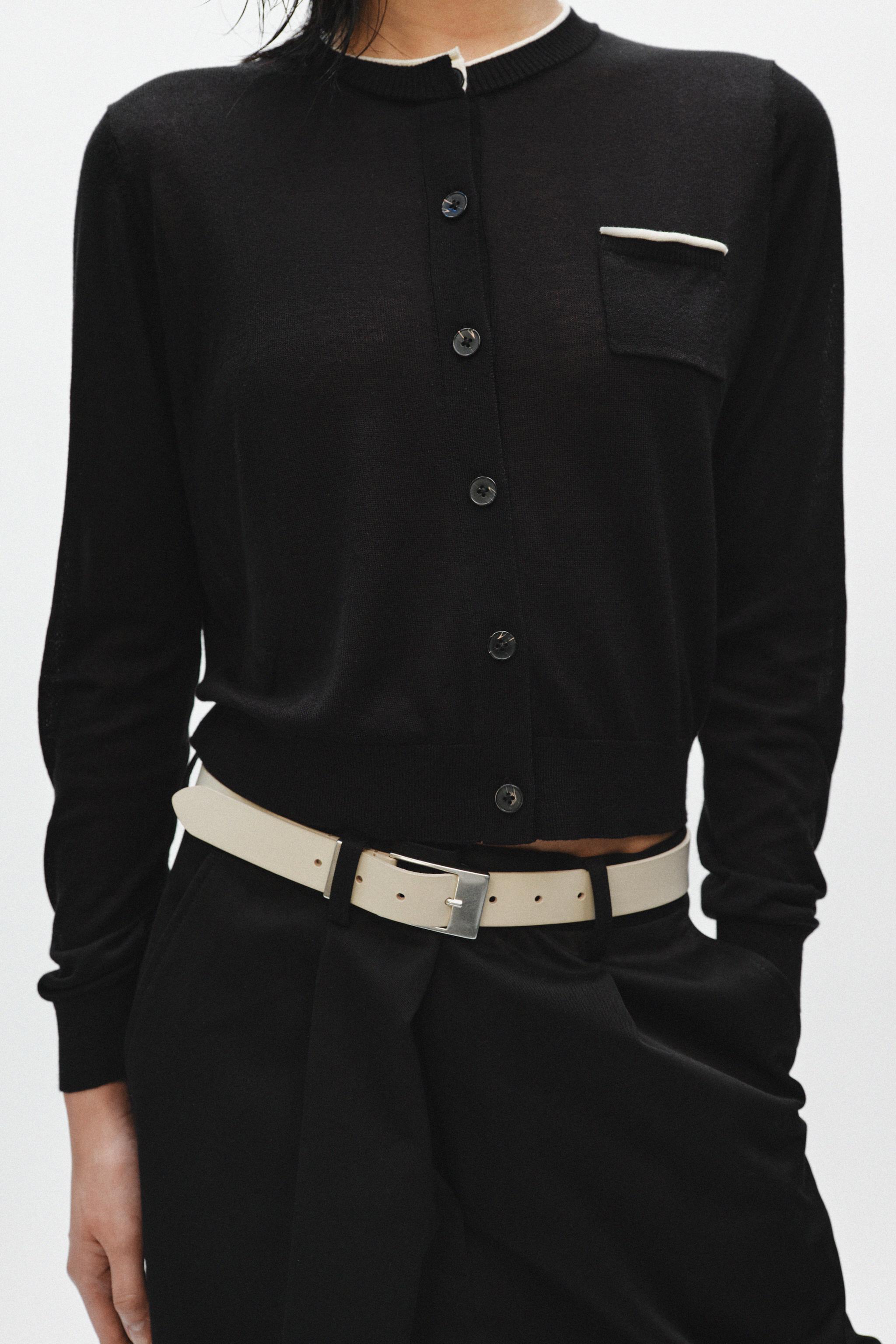 COMBINATION KNIT JACKET