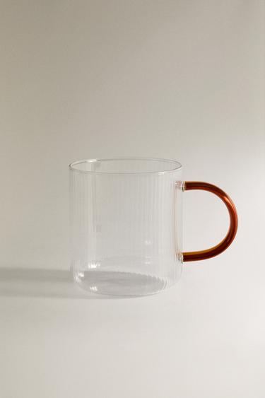 Zara BOROSILICATE GLASS MUG - Yellow