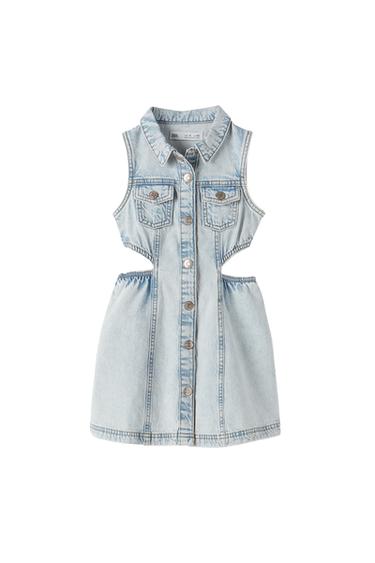 DENIM CUT OUT DRESS