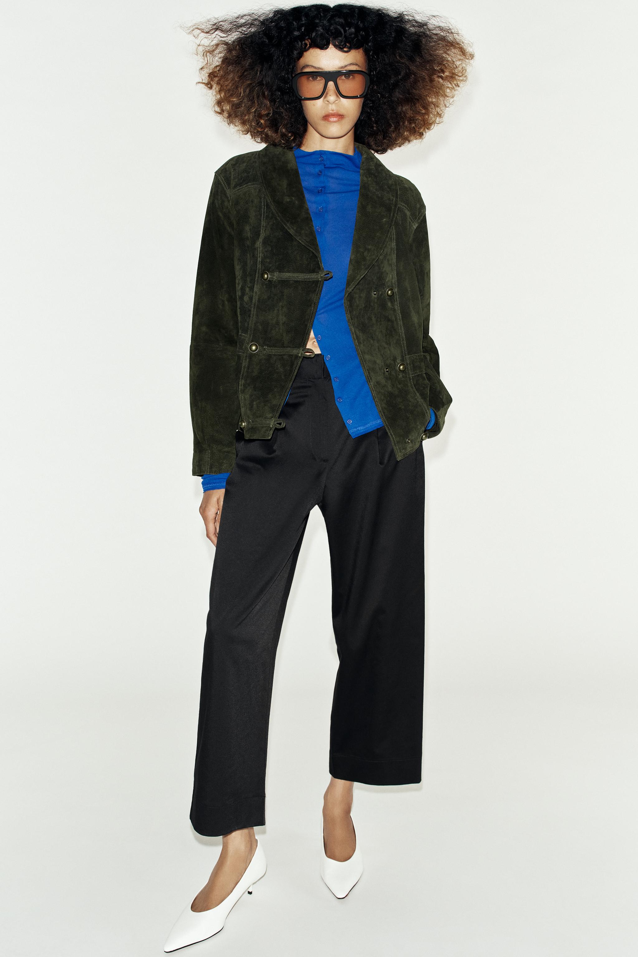Женские брюки Zara WAIST TAB TROUSERS