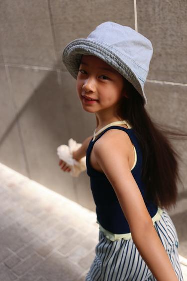 DENIM BUCKET HAT - Blue by Zara