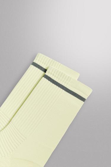 RUNNING SOCKS 2-PACK - Light lime green by Zara - Image 2