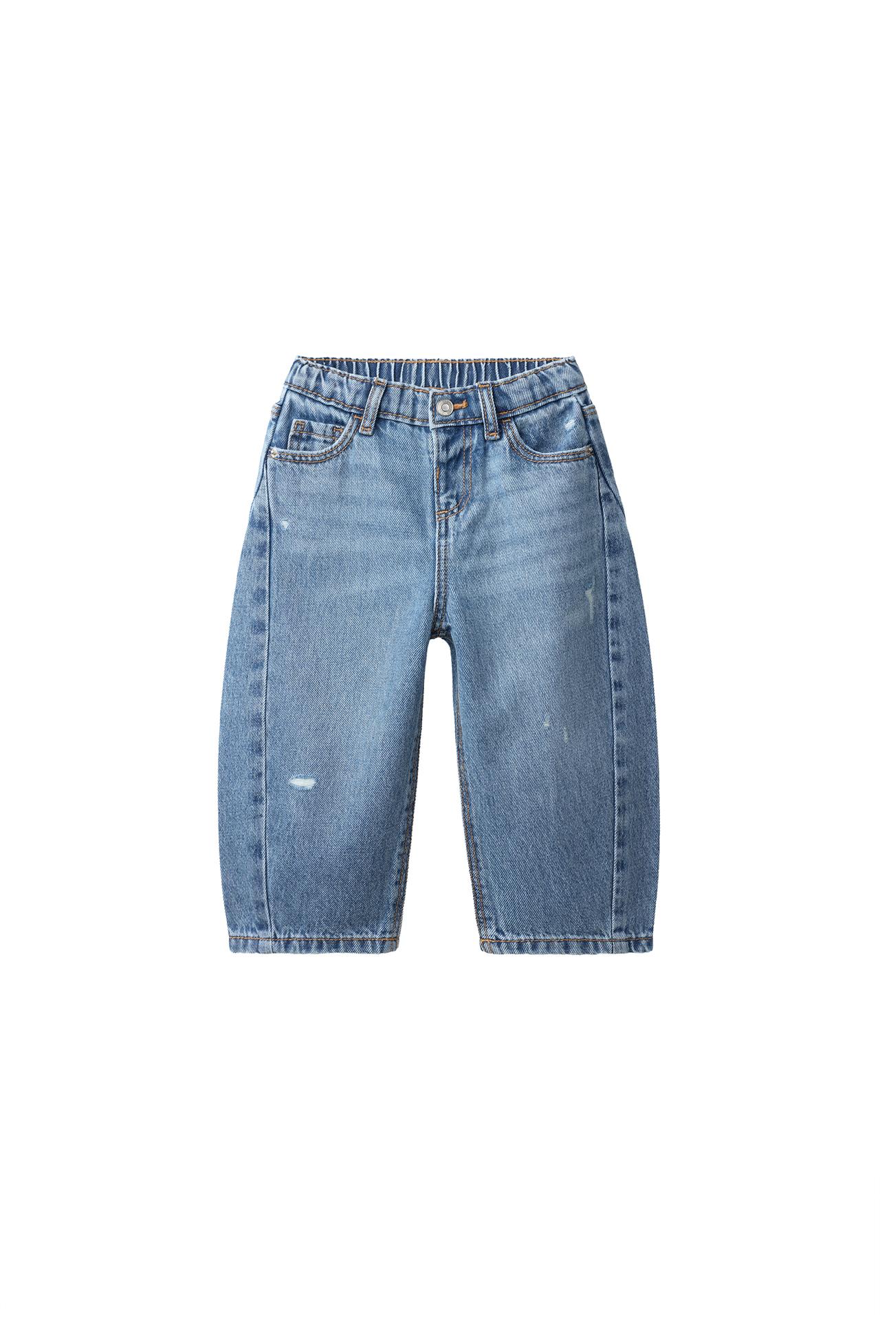 RIPPED BARREL JEANS