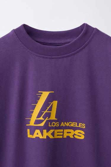 T-SHIRT IMPRIMÉ NBA - LOS ANGELES LAKERS - Violet de Zara - Image 2