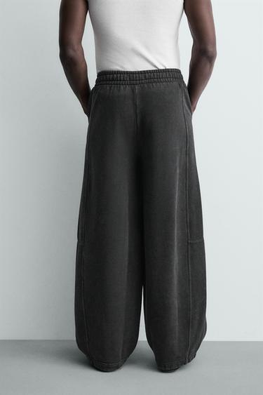 FADED BALLOON FIT JOGGERS - Dark anthracite by Zara - Image 2