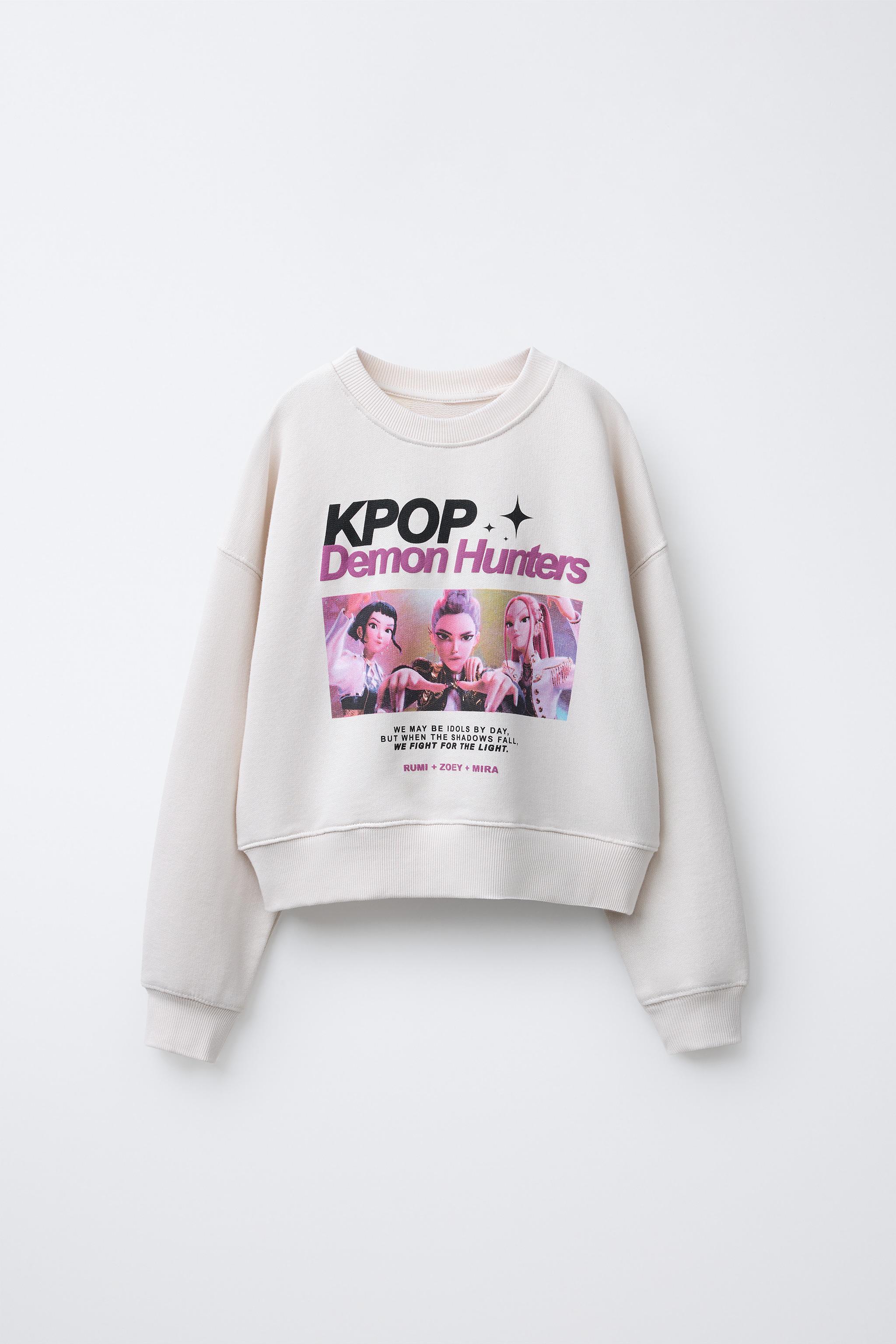 K-POP・アジア RT-172299 MOLETOM ESTAMPADO KPOP DEMON HUNTERS™ NETFLIX © - Cru | ZARA Brasil