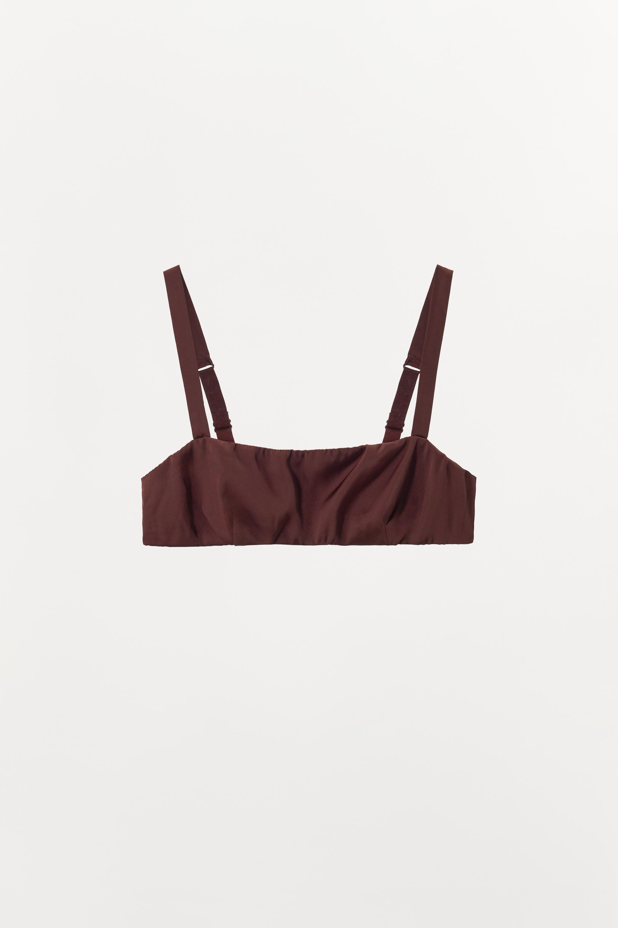SATIN BANDEAU BRALETTE