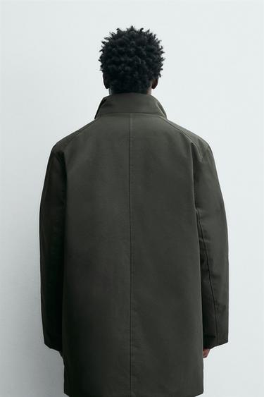 DETACHABLE WATER-REPELLENT TECHNICAL PARKA - Dark green by Zara - Image 2
