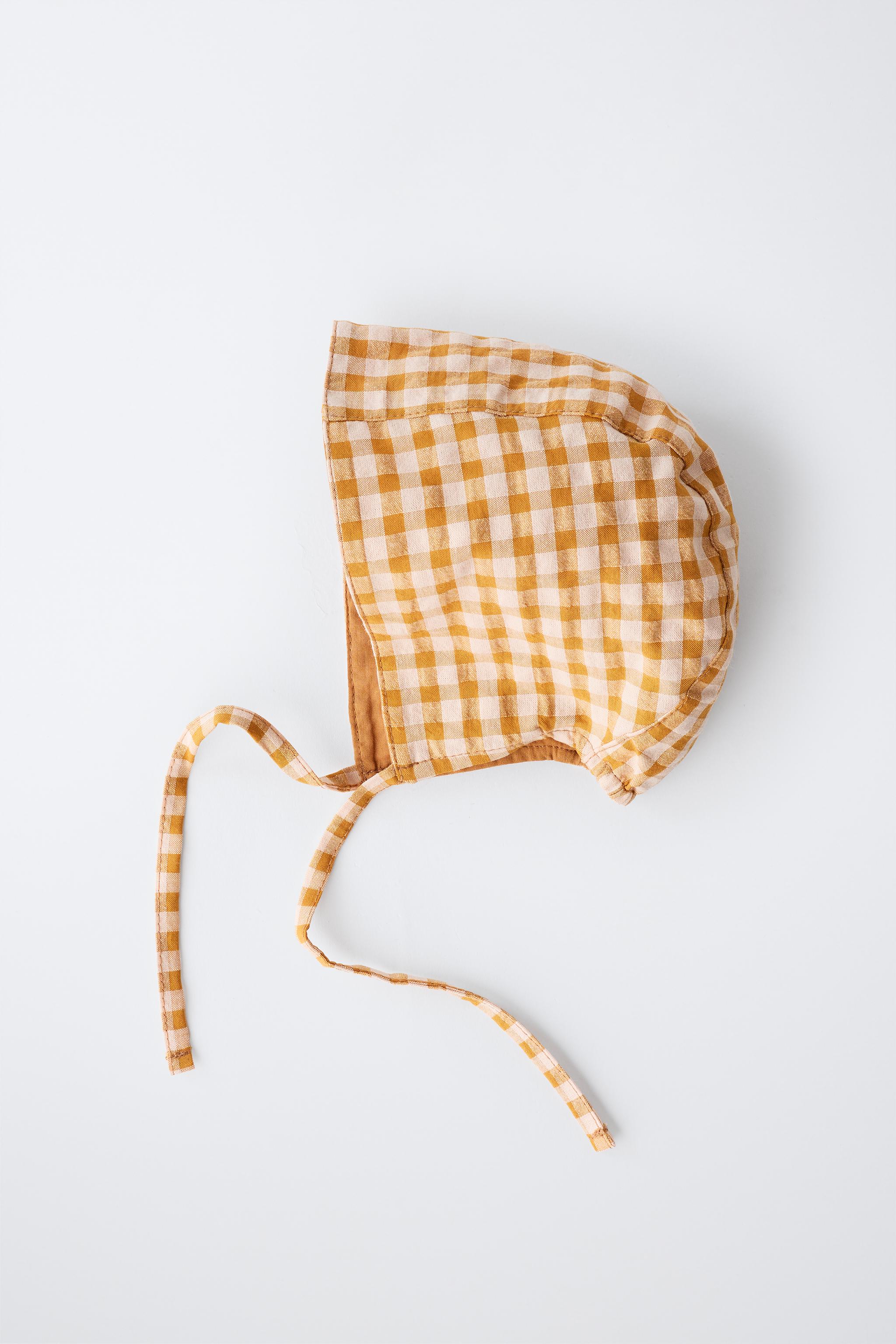 Zara GINGHAM PRINT BONNET — фото 3