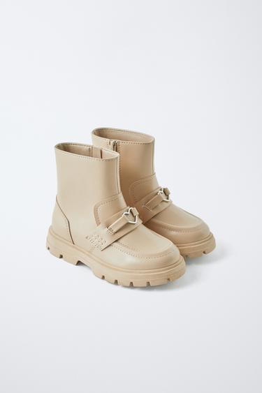 EMBELLISHED BOOTS - Sand Brown by Zara - Image 1