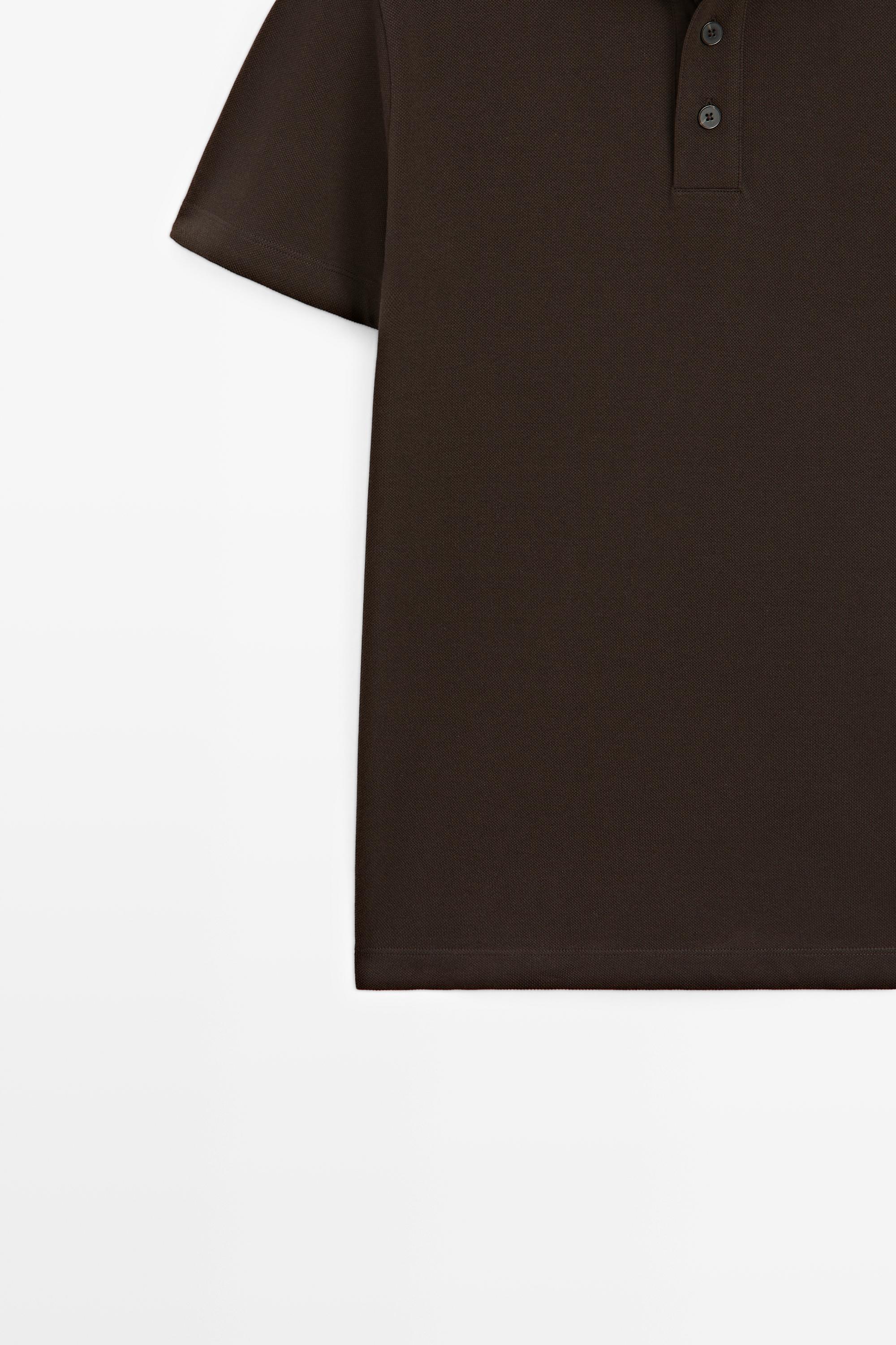 Piqué 100% cotton polo shirt