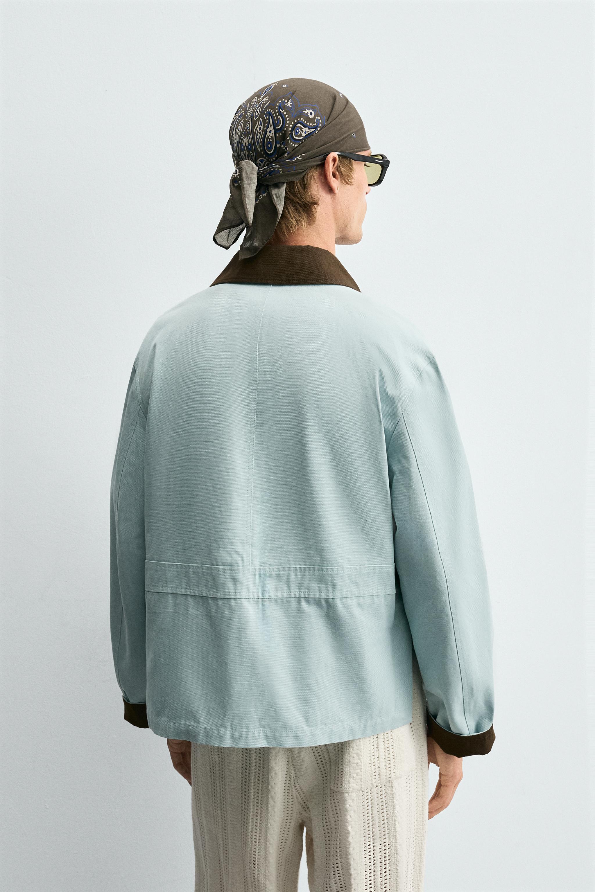 CONTRAST COLLAR JACKET