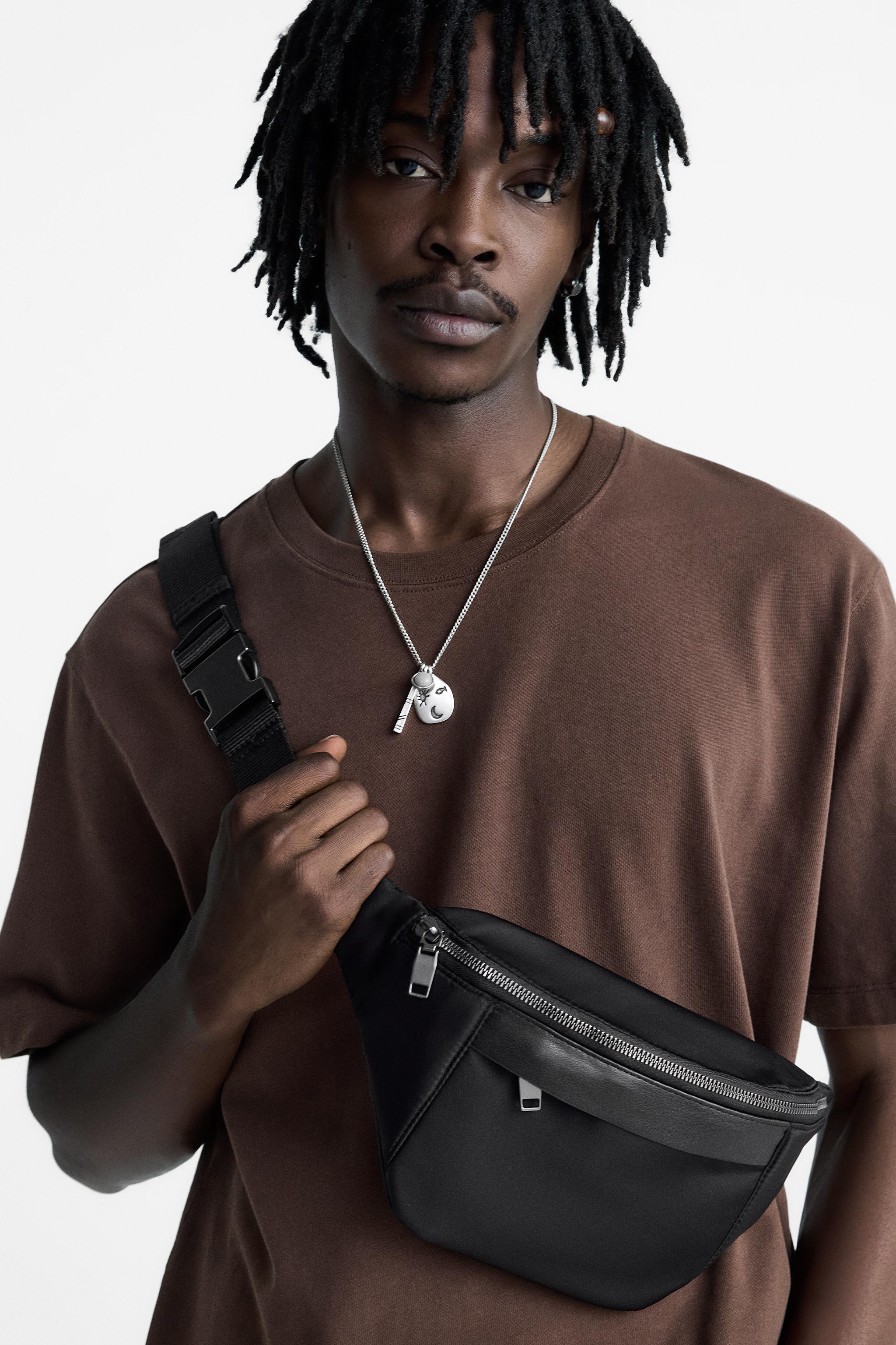 Zara Basic Belt Bag Black Men