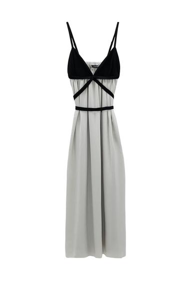 CONTRAST DRESS