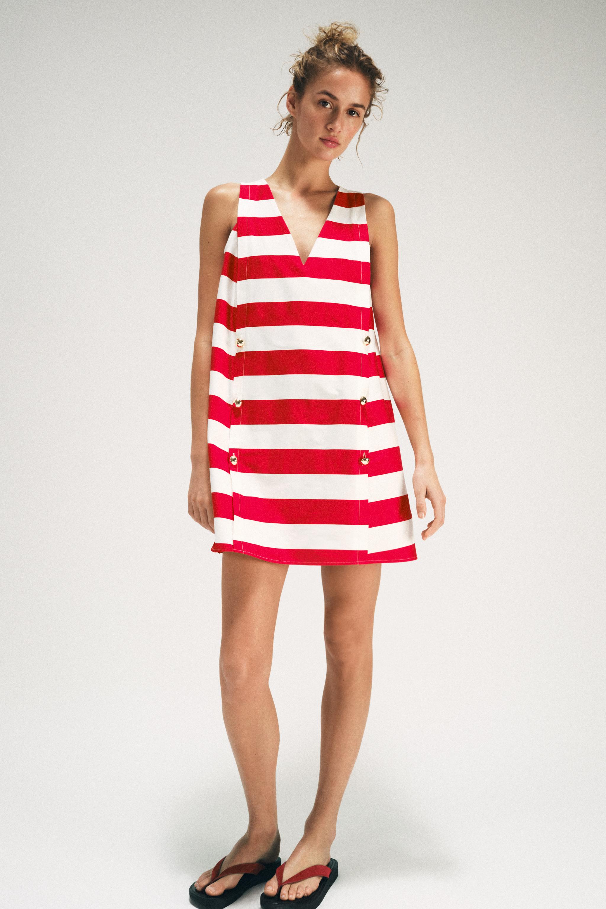 STRIPED MINI DRESS