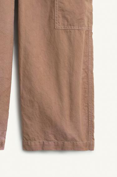 PANTALON TIE DYE - Rouge orangé de Zara - Image 8