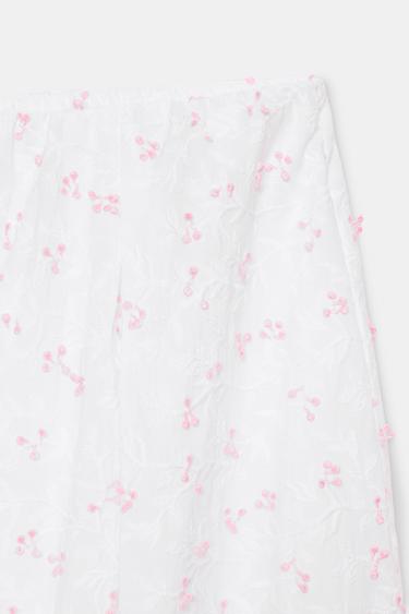 STRUCTURED LAYERED MIDI SKIRT - Pink / White by Zara - Image 6