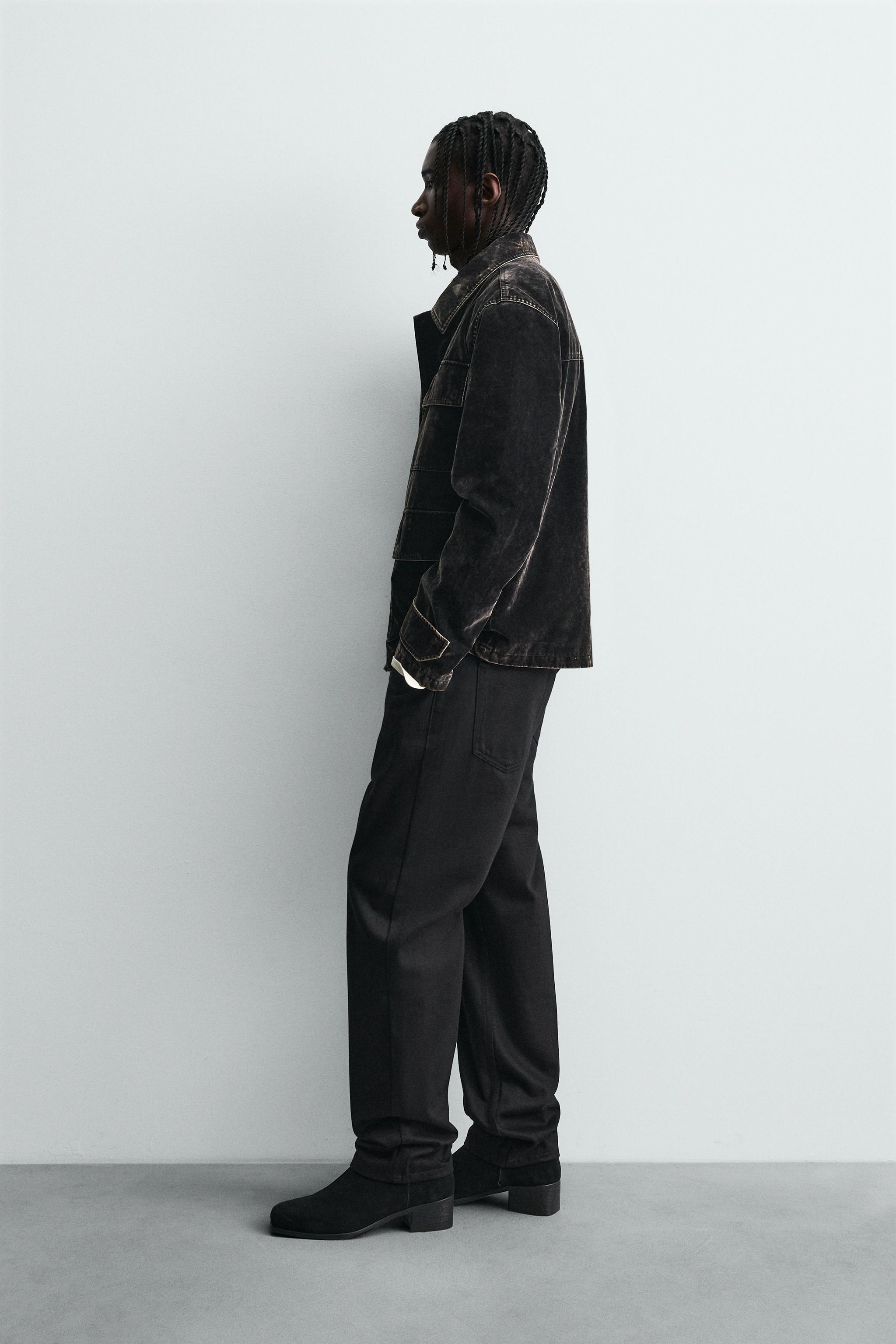 フロッキーベルベットジャケット - ブラウン | ZARA Japan / 日本