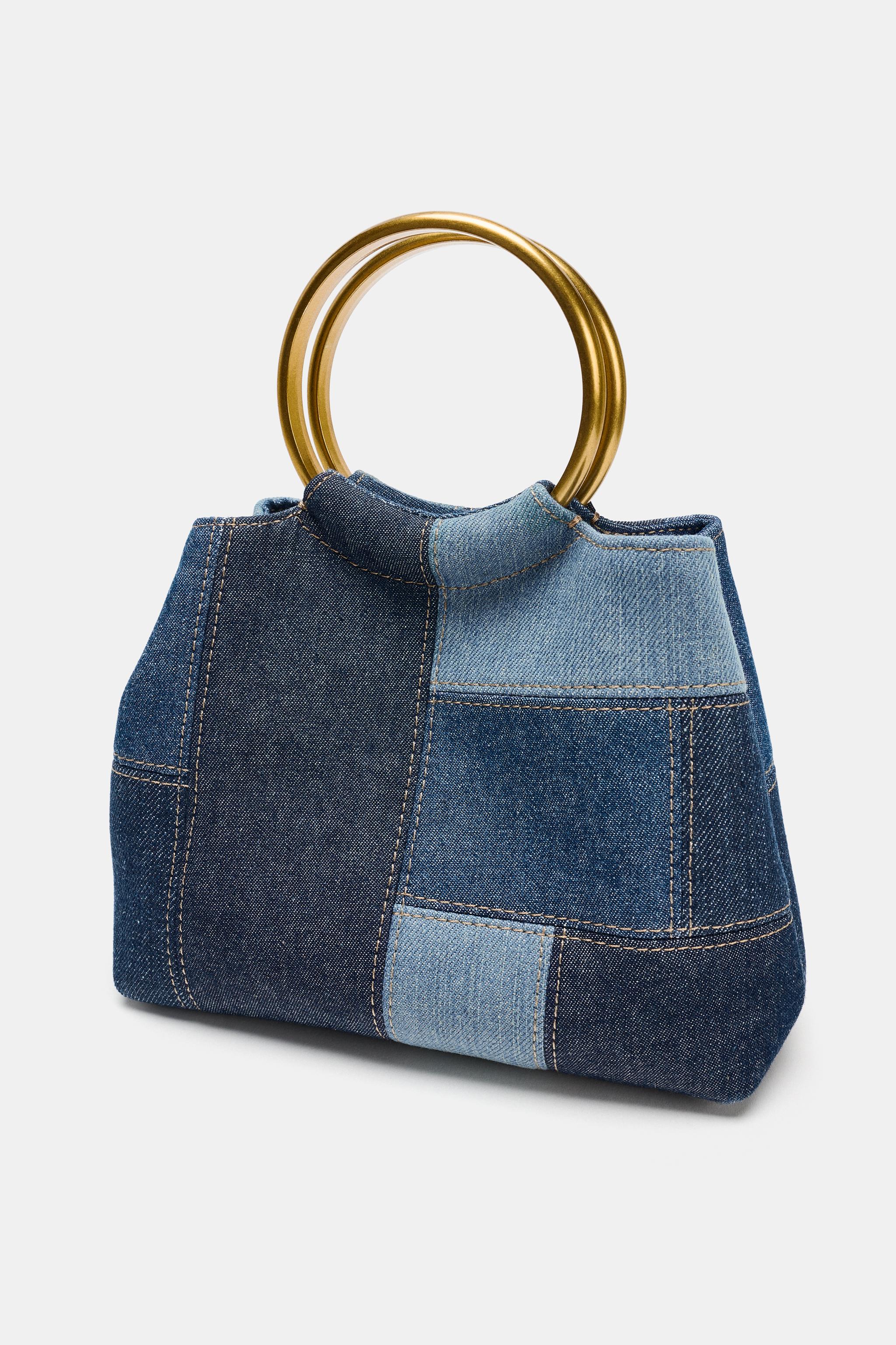 PATCHWORK MINI BUCKET BAG