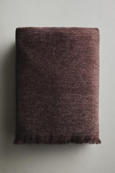 CHENILLE THROW - Brown by Zara - Image 5