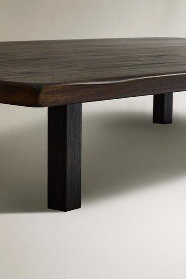 TABLE BASSE PIEDS BAS - Marron foncé de Zara - Image 3