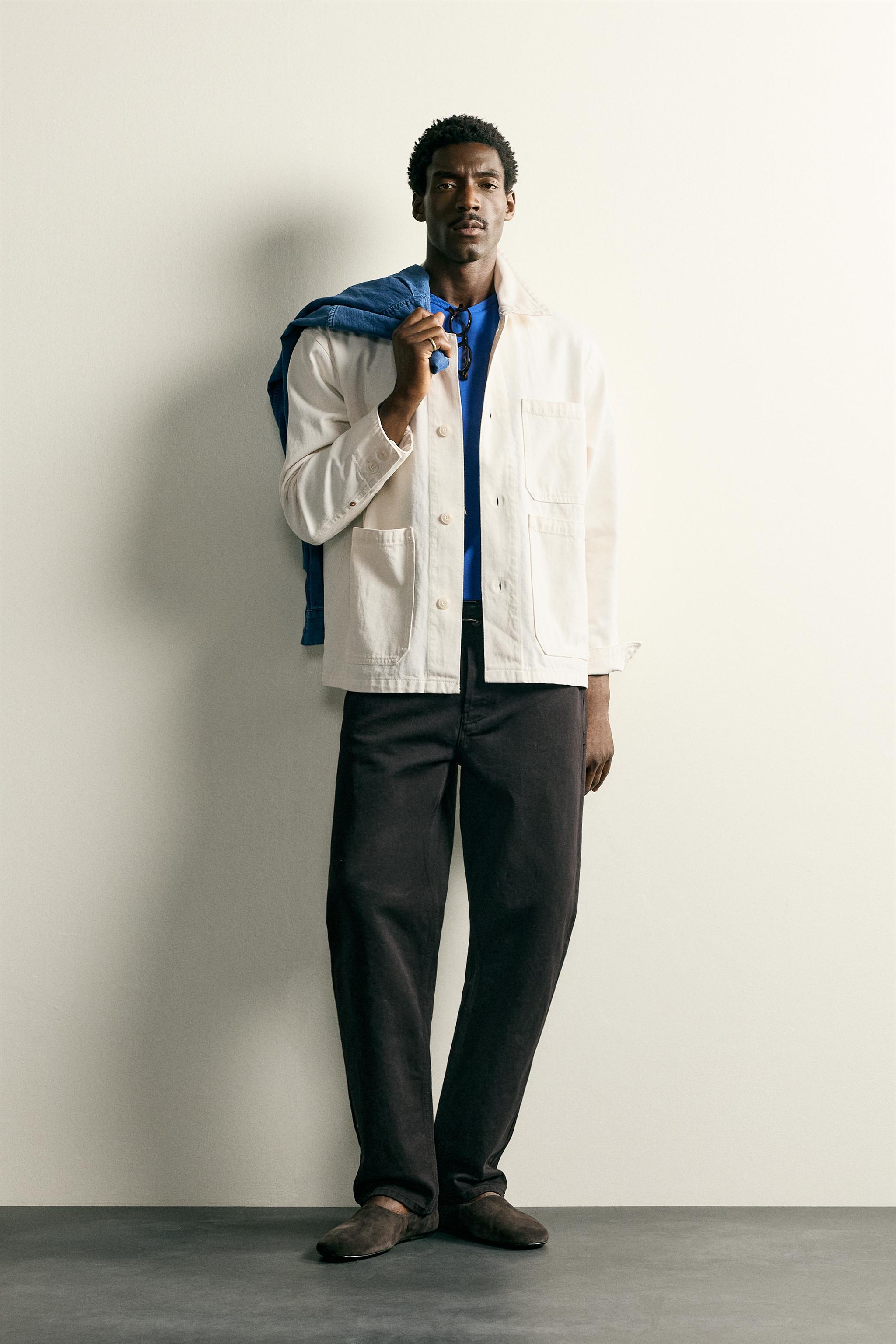 RELAXED FIT POCKET JACKET - Ecru | ZARA Canada