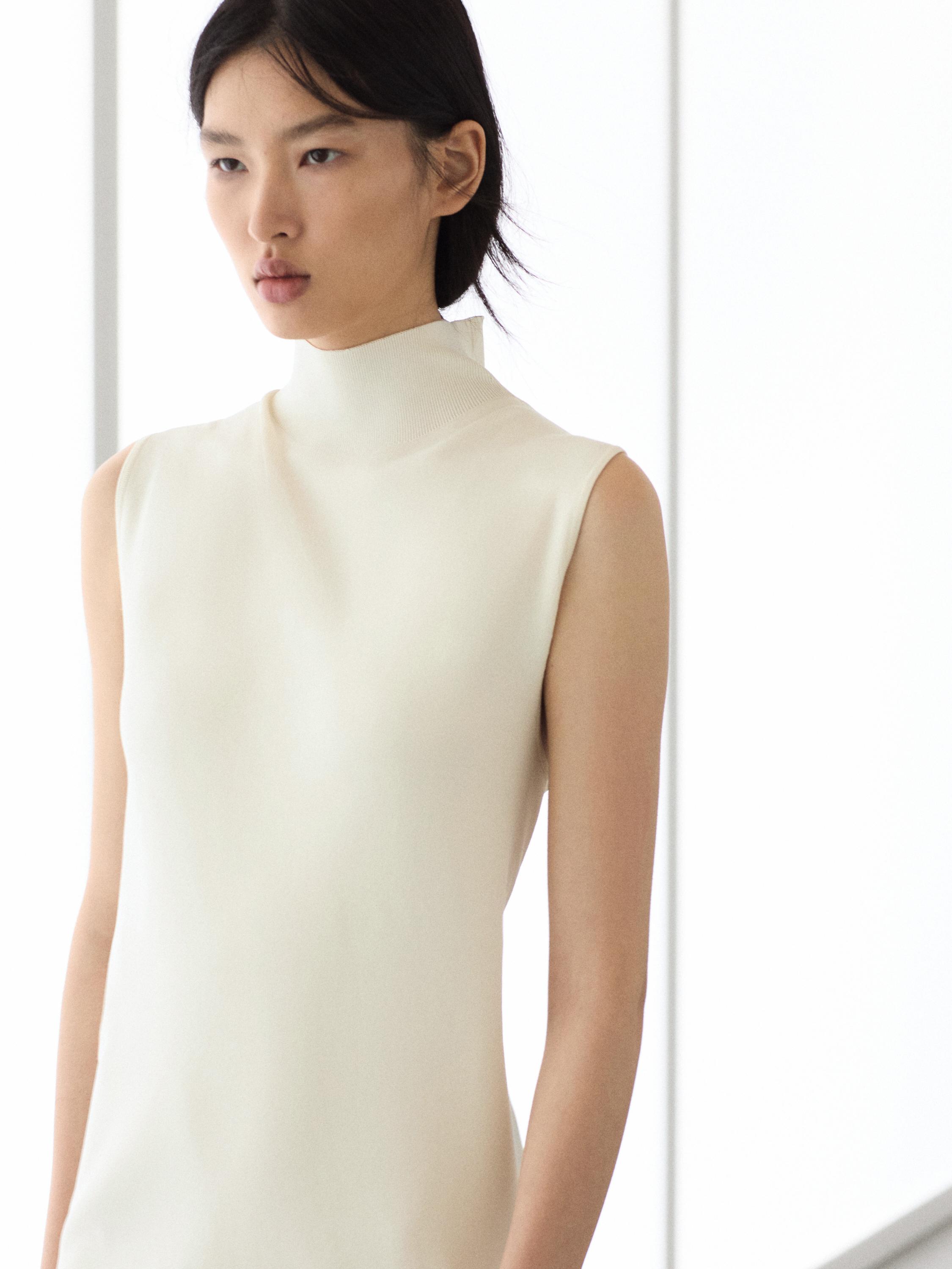 Matching knit midi dress