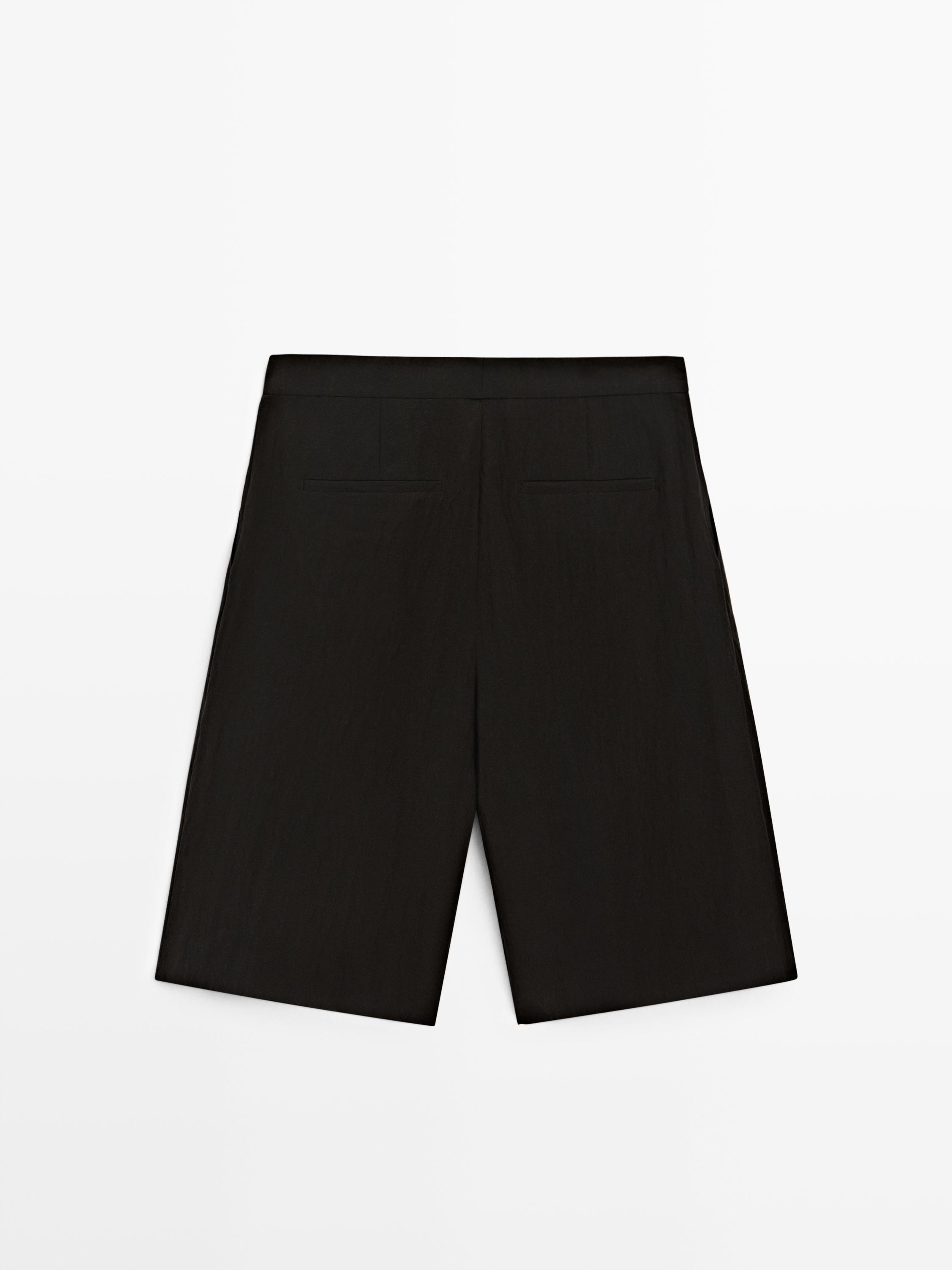 Technical fabric Bermuda shorts