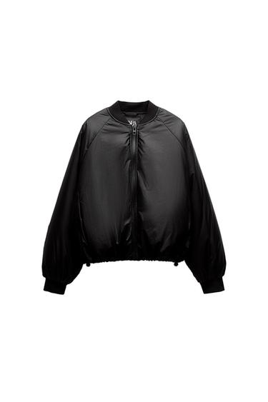 Woven nappa leather top