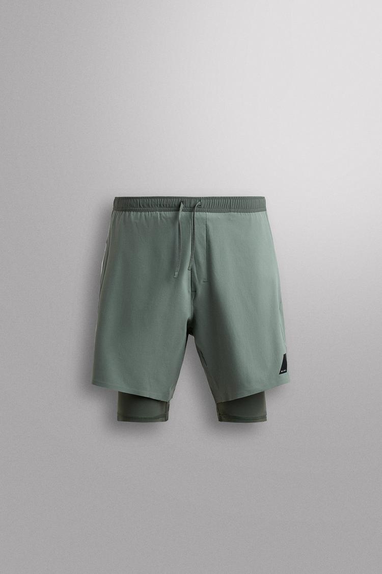 ZARA BASIC 2-IN-1 TRAINING SHORTS