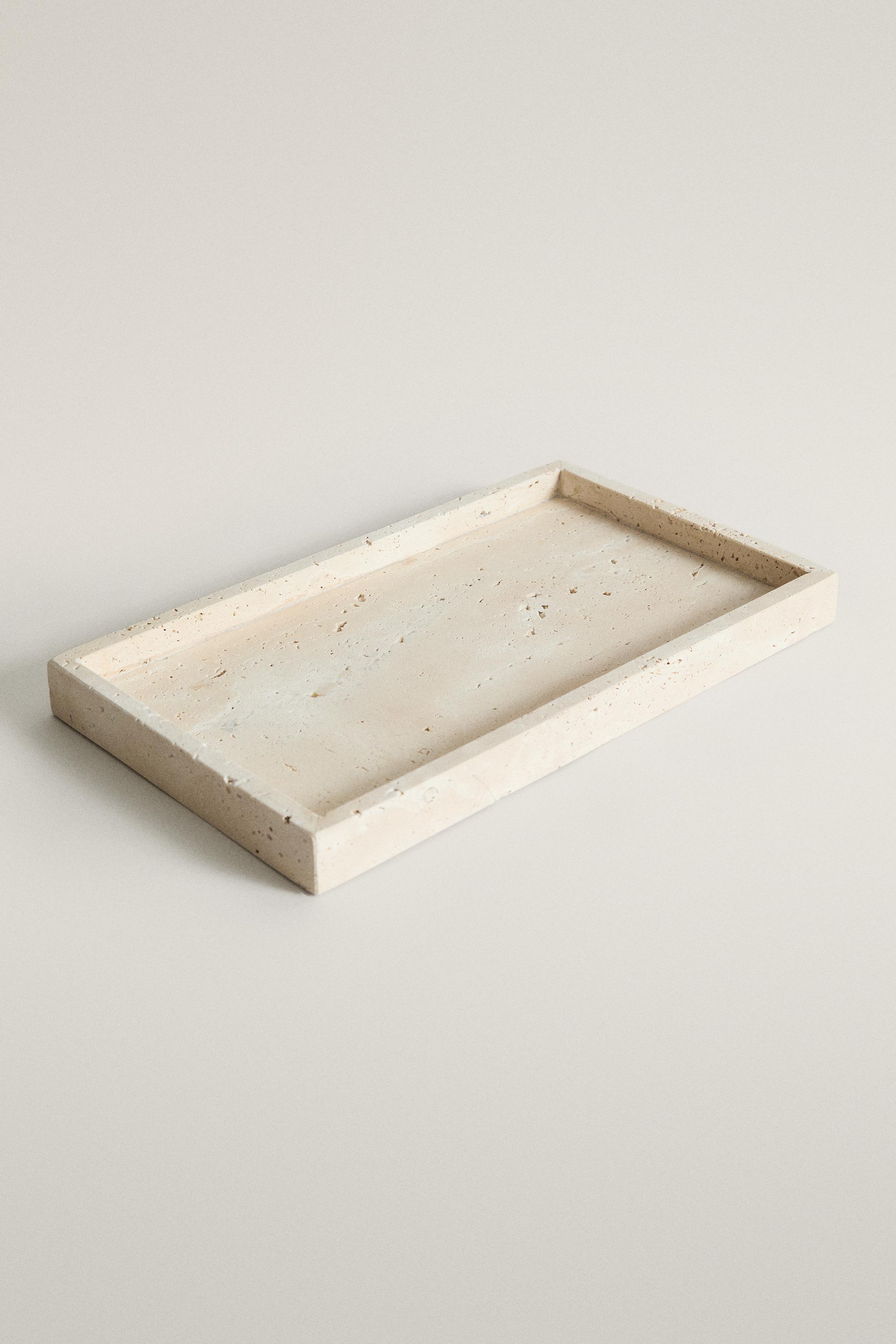 PLATEAU DE BAIN MARBRE BEIGE