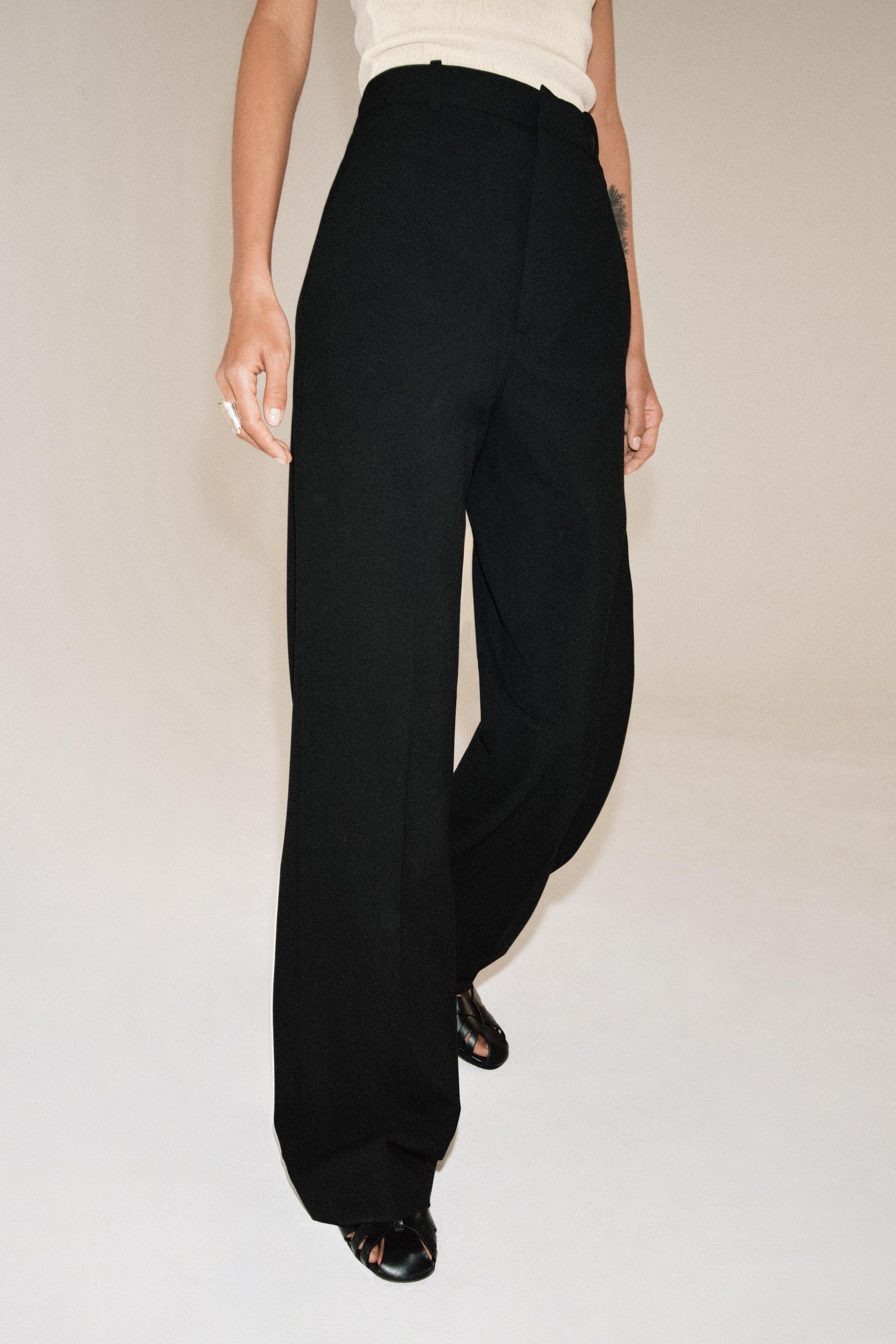 GENİŞ PAÇA YÜKSEK BEL PANTOLON ZW COLLECTION - Görsel 4