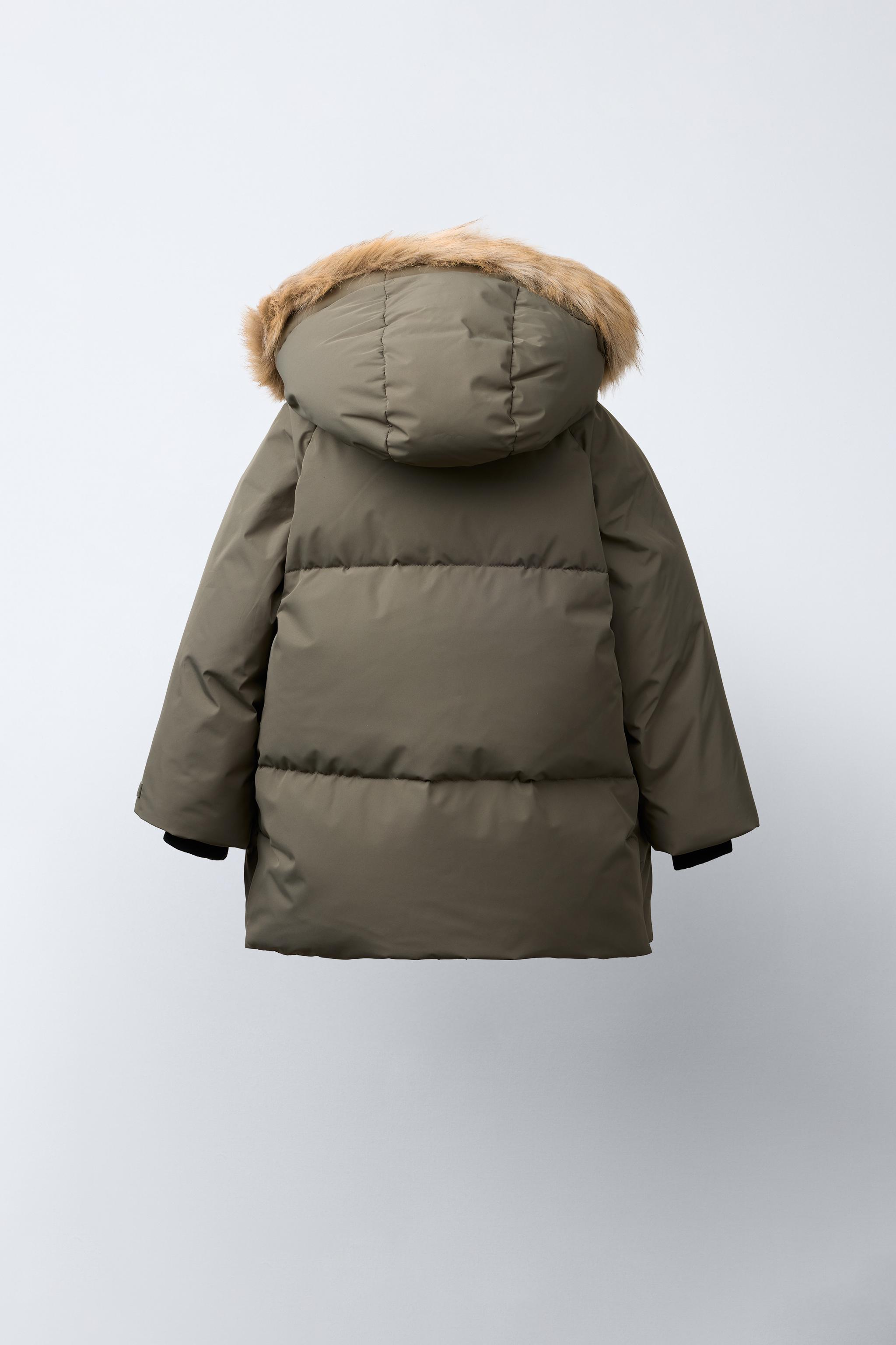 LONG DOWN FEATHER WATER REPELLENT AND WIND RESISTANT PUFFER COAT