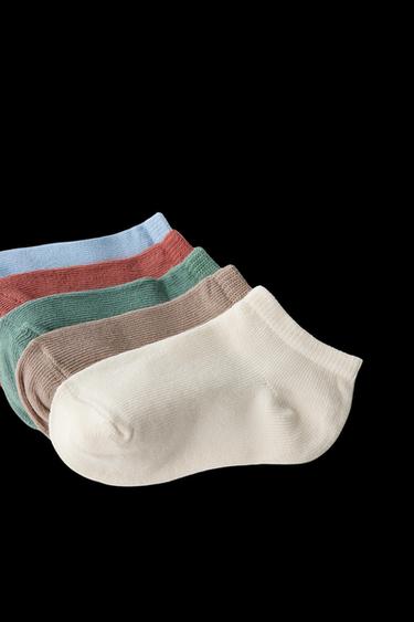 Zara FIVE-PACK OF ANKLE SOCKS - Multicolored