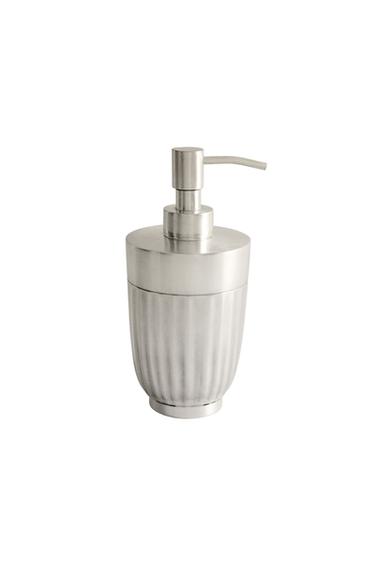 SCALLOPED METAL SOAP DISPENSER - Silver by Zara
