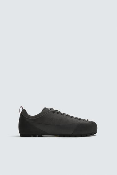 LEREN SNEAKER AARON LEVINE X ZARA - Grijs van Zara