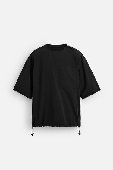 LIGHTWEIGHT TECHNICAL T-SHIRT - Black by Zara