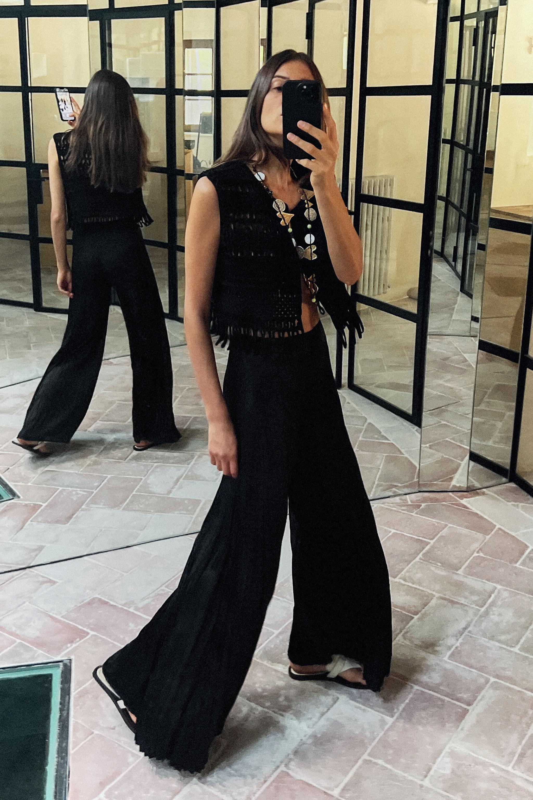 Pantaloni Bianchi A Zampa Zara Pantaloni Bianchi Zampa Zara Zara