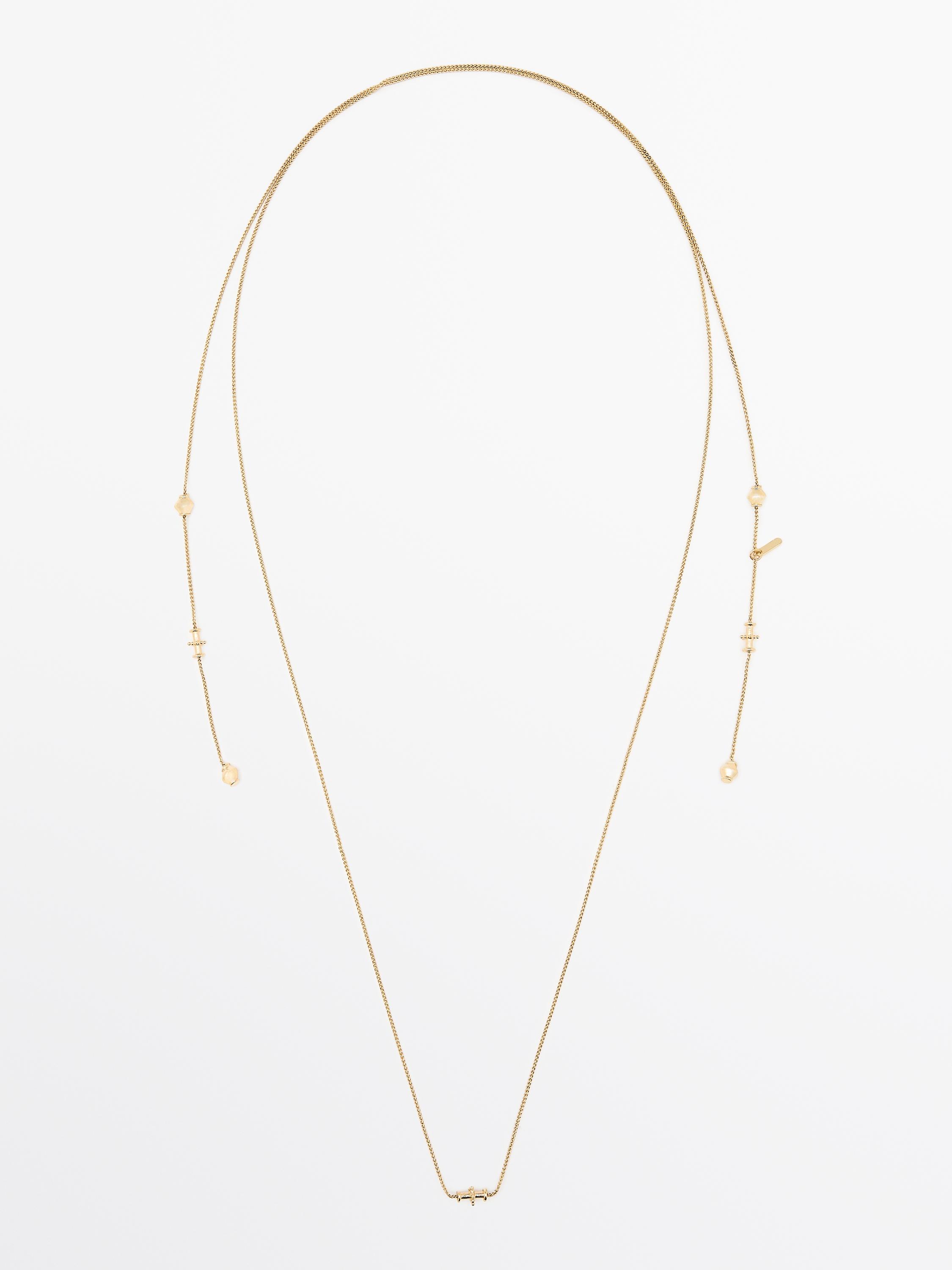 Multi-way necklace with pieces